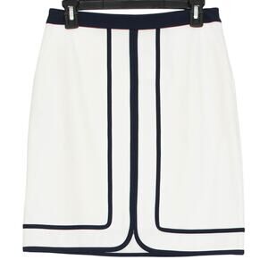 NWT J McLaughlin Skirt Preppy Coastal Country Club Minimalist Tennis White 2
